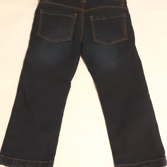Boys Dark Blue Denim Jeans Size 3T With Adjustable Waist Band, George Brand, - Picture 11 of 12